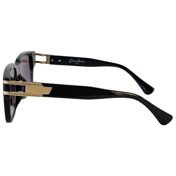 2 New Pairs Sean John Black & Gold Luxury Designer Shades Cool Urban Sunglasses - Picture 9 of 13